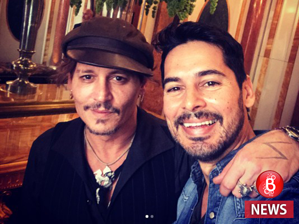 Dino Morea shares a picture with Johnny Depp