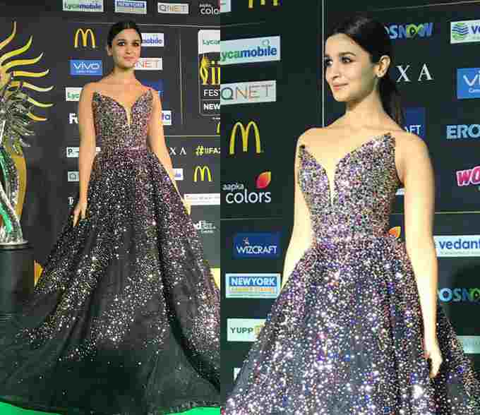 Alia Bhatt in Gown Purple Colour | Bollywood Designer Gown in Purple Colour