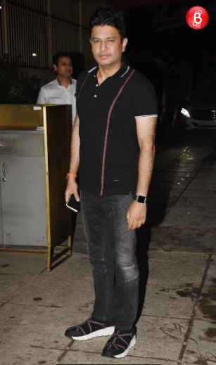 Bhushan Kumar gets clicked at the party.