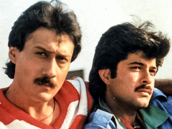 Anil Kapoor and Jackie Shroff in 'Andar Baahar'