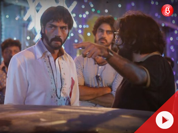 Arjun Rampal and Ashim Ahluwalia in 'Daddy' making video