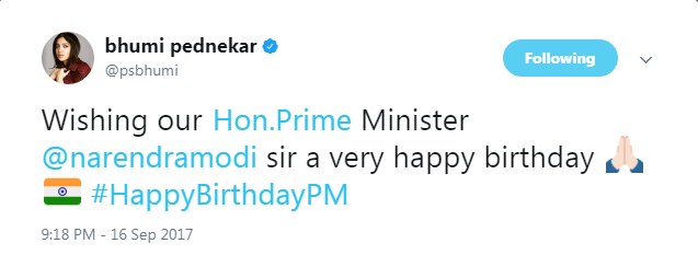 B-Town celebs wishes PM Narendra Modi on his birthday