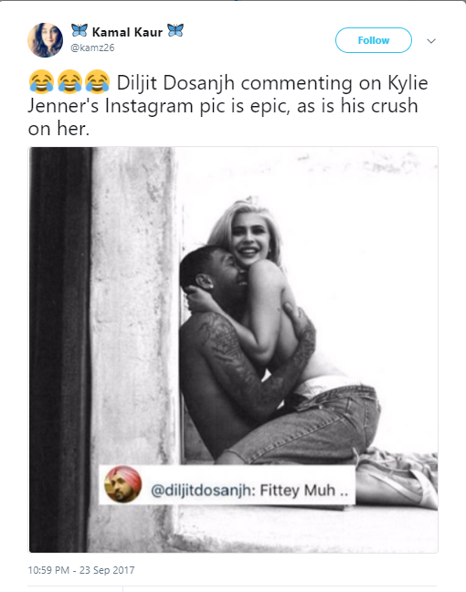 Diljit Dosanjh and Kylie Jenner