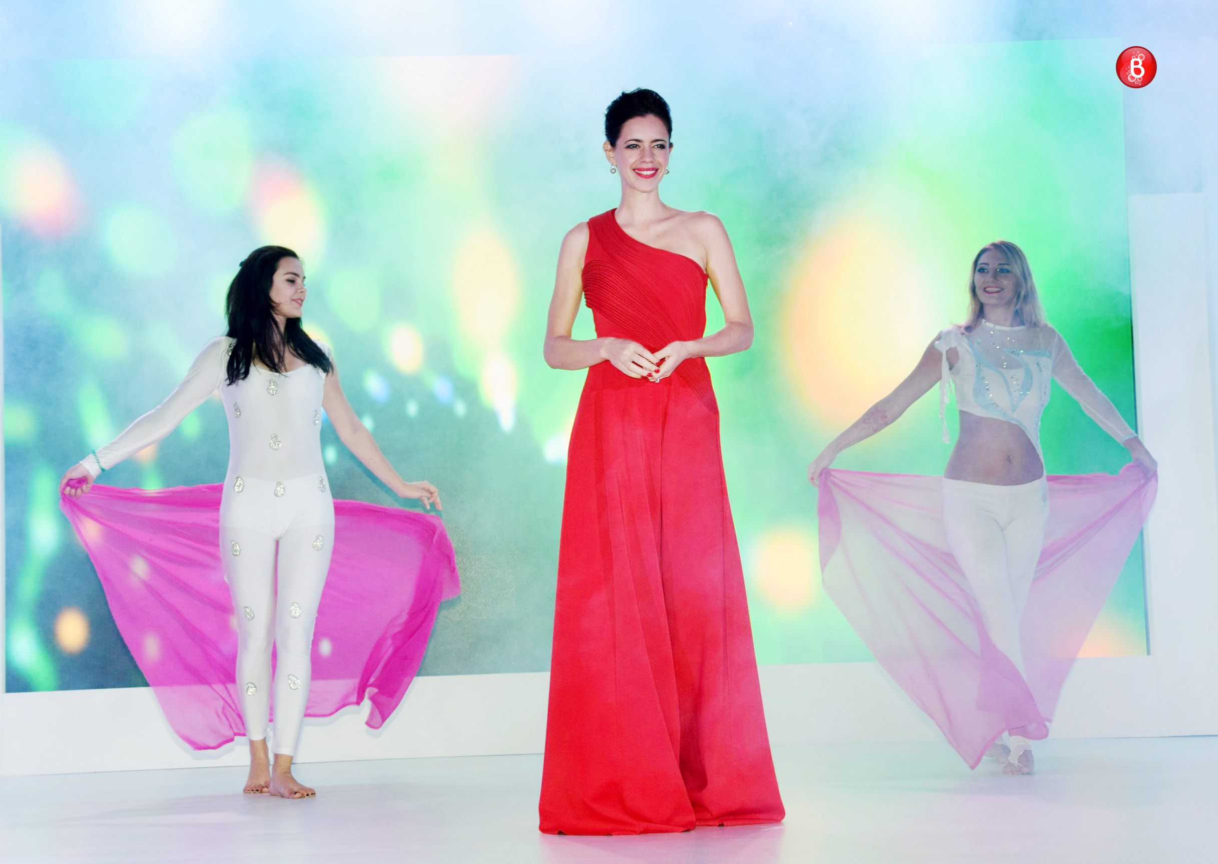 Kalki Koechlin paints the town red with her designer wear!