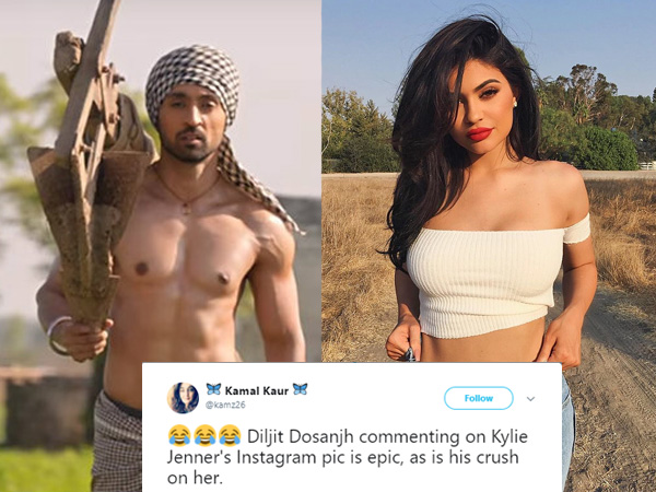 Kylie Jenner and Diljit Dosanjh pictures