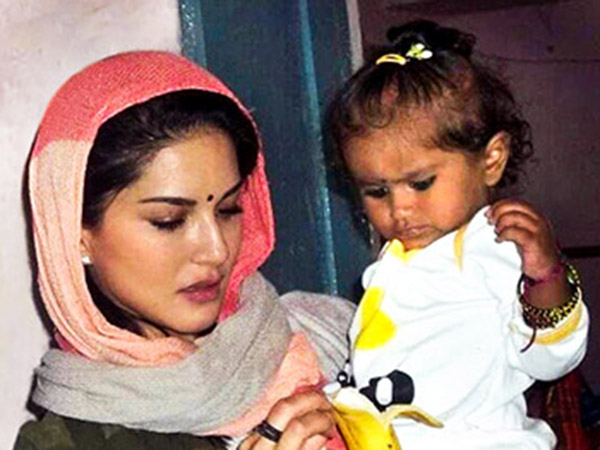 Sunny Leone with baby nisha