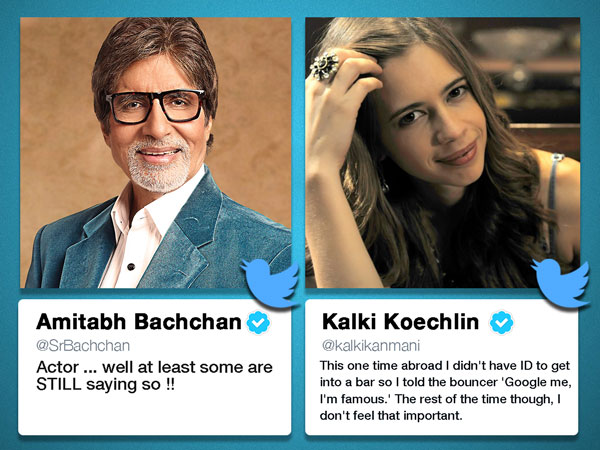 Bollywood celebs' twitter accounts