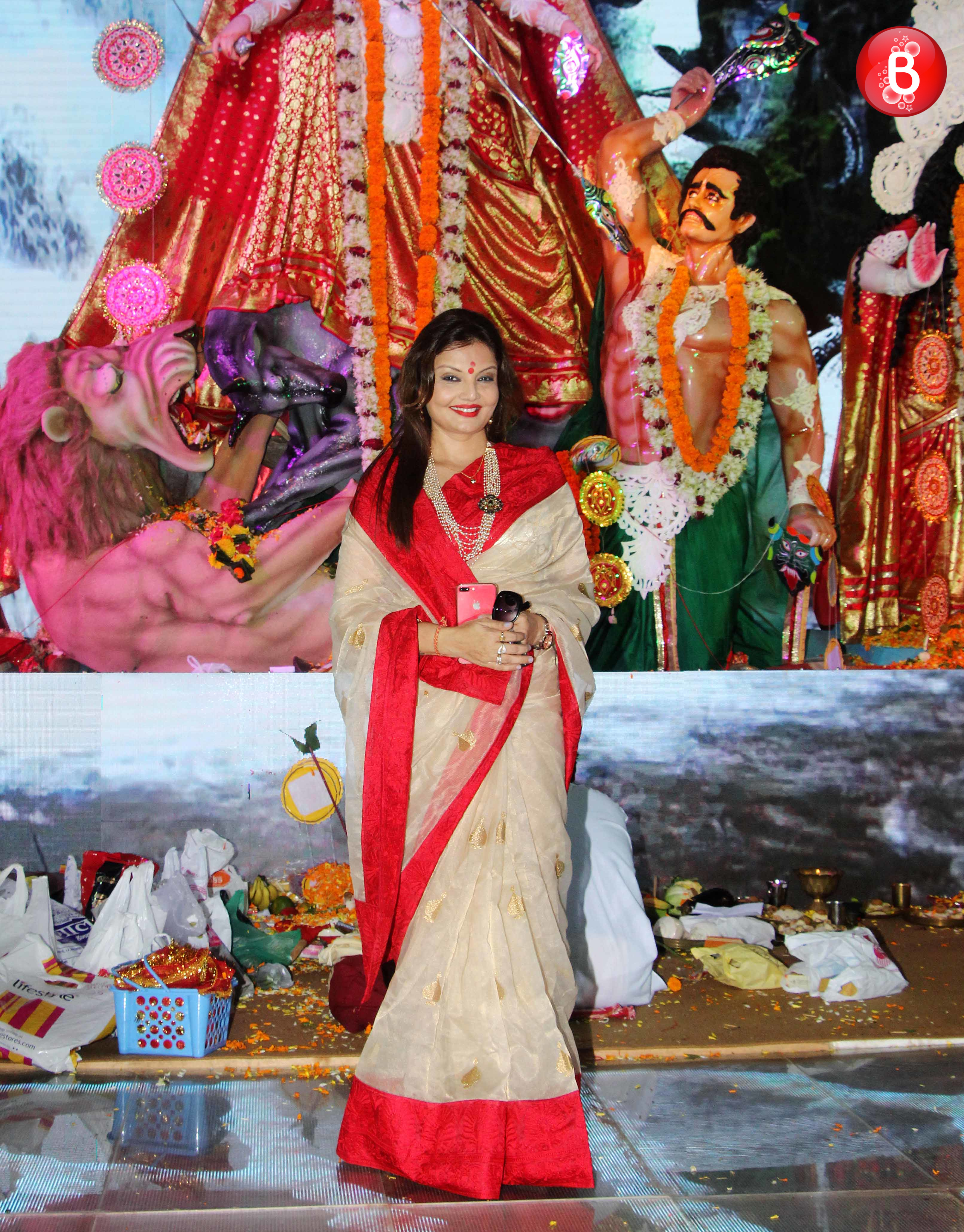 Deepshikha Nagpal at Durga puja