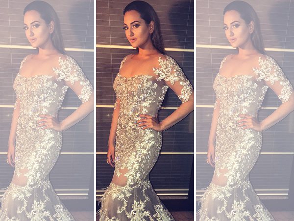 awesome Sonakshi Sinha Shows off Svelte Figure in Snug Black Evening Gown  http://www.ocshare.com/sonakshi-sinha… | Black evening gown, Evening gowns,  Indian fashion