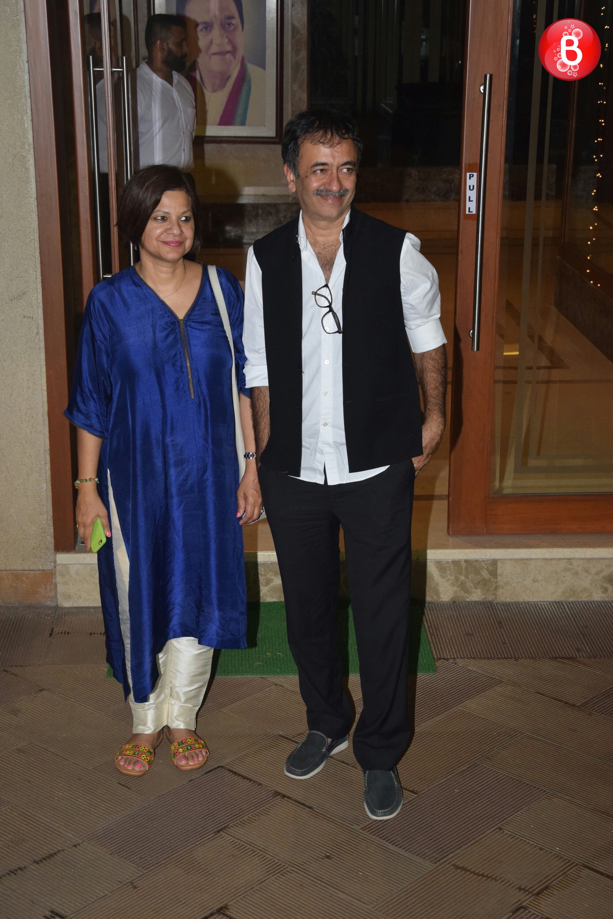 Rajkumar Hirani with his wife