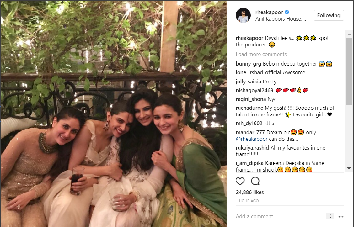 Kareena, Deepika, Rhea Kapoor and Alia