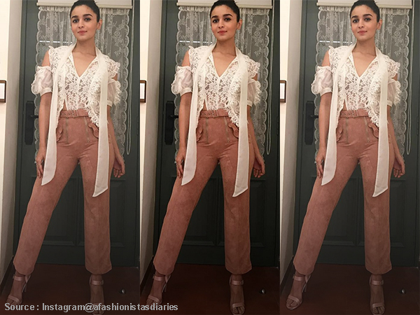 Alia Bhatt styles waistcoat and pant set with Gucci crossbody bag for lunch  date, Sets a formal-meets-fun vibe | PINKVILLA