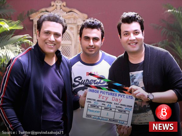 Govinda, Abhishek Dogra and Varun Sharma on sets of 'FryDay'