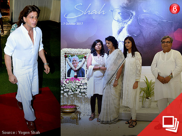 SRK at Kundan Shah's prayer meet