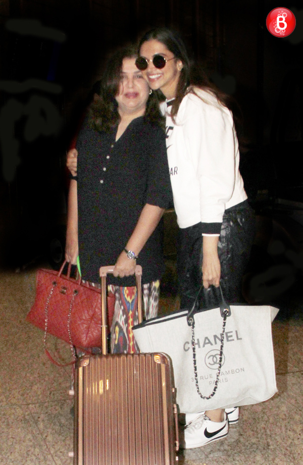 Deepika Padukone and Farah Khan airport pictures