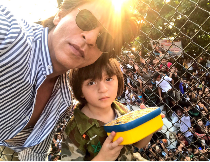 SRK with AbRam photos