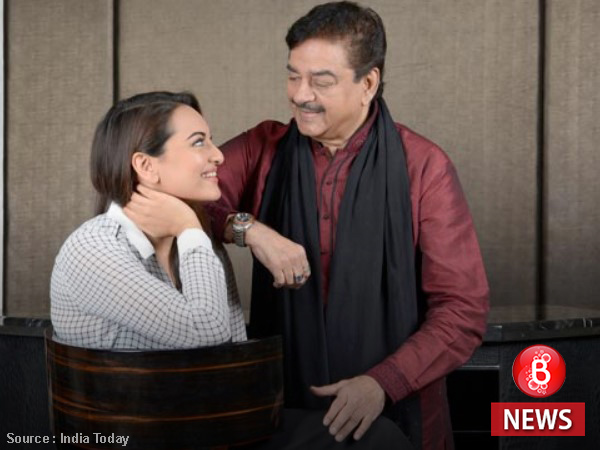 sonakshi with father