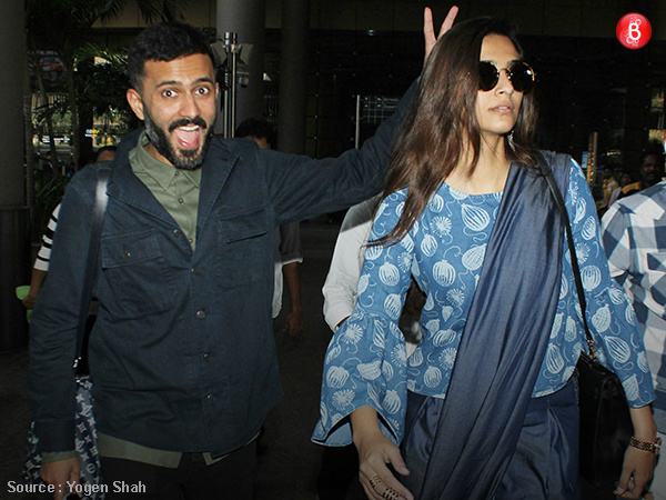 Sonam Kapoor and Anand Ahuja spotted