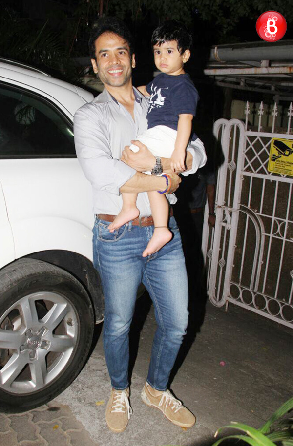 Tusshar Kapoor and Laksshya Kapoor pictures