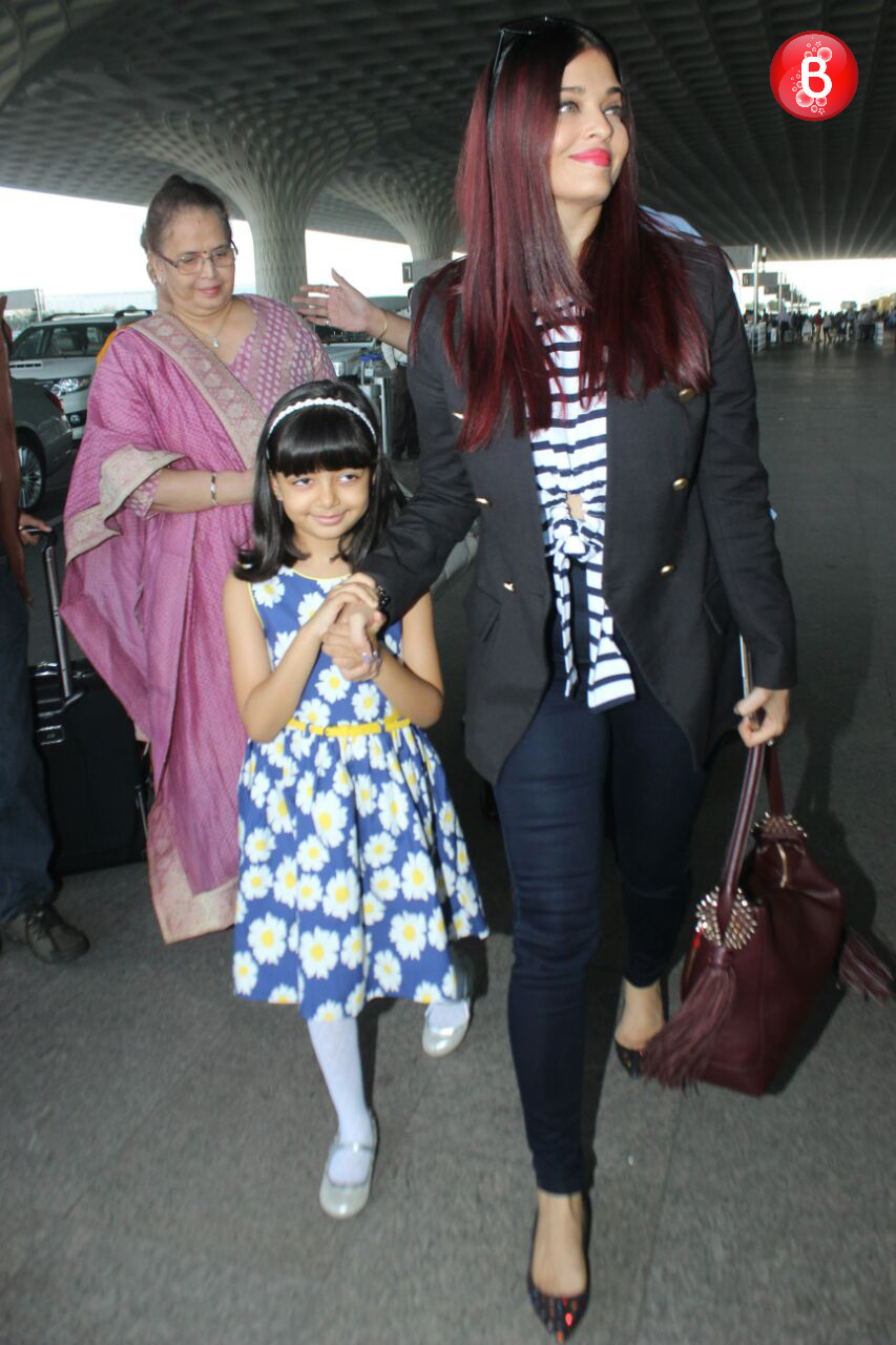 Aishwarya Rai Bachchan with Aaradhya