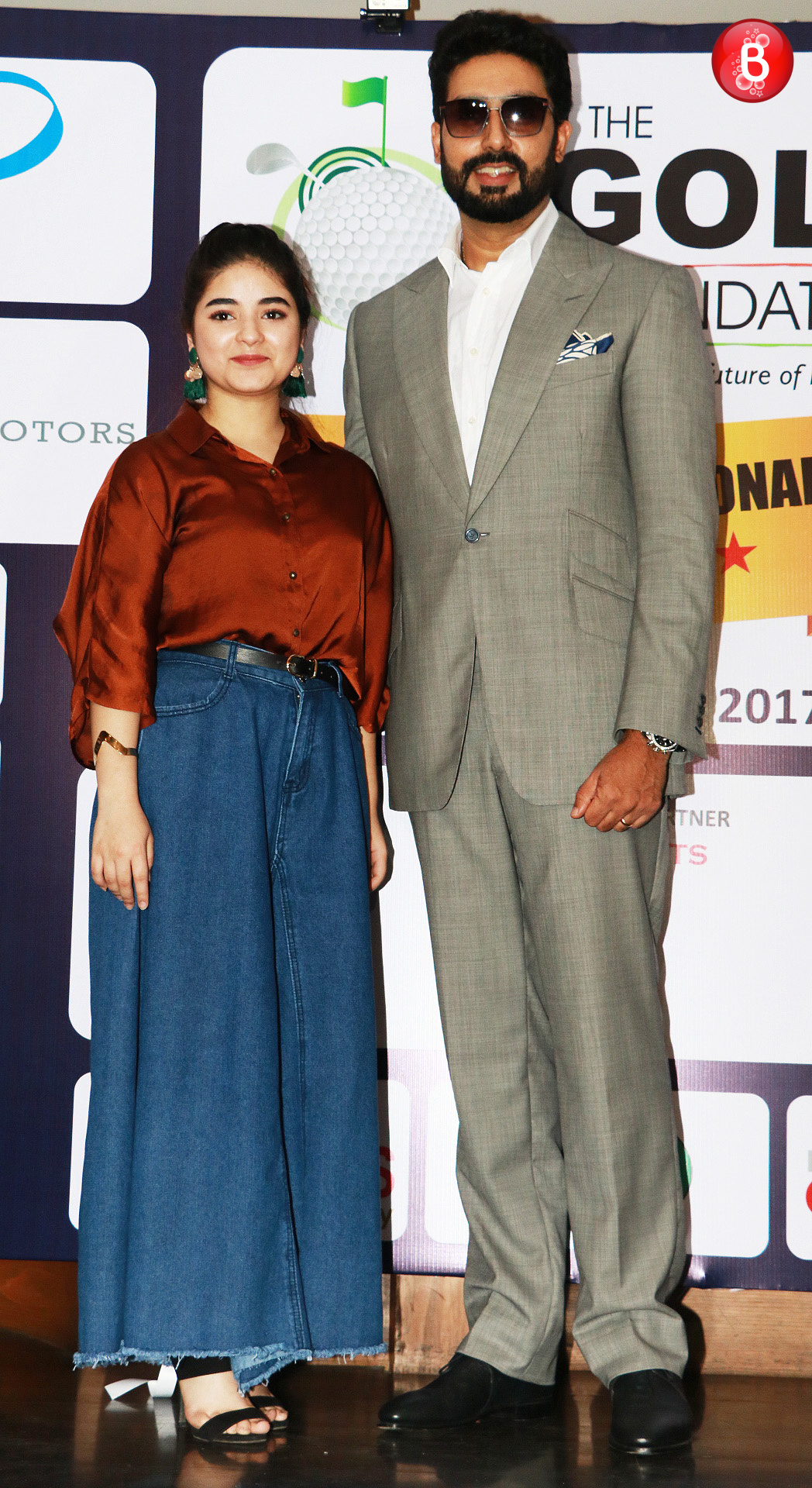 Actor Abhishek Bachchan and Zaira Wasim