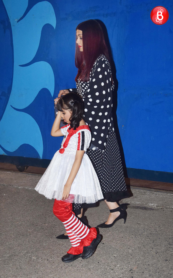 Aishwarya Rai Bachchan spotted with her daughter at a function