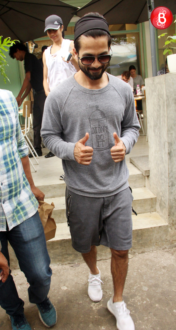 Shahid Kapoor spotted at Kitchen Garden