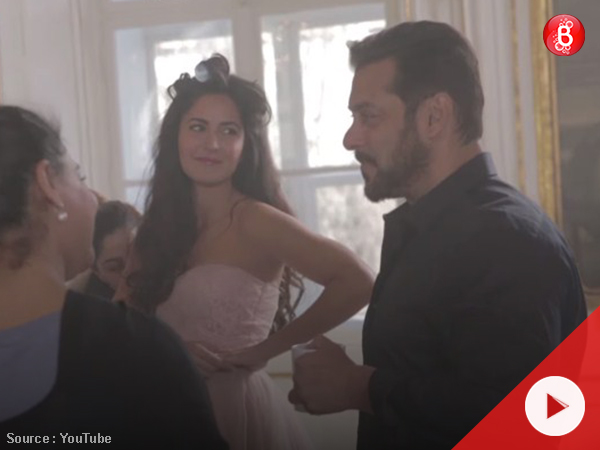 Salman Khan and Katrina Kaif in 'Dil Diyan Gallan' making