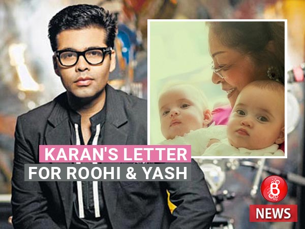 Karan Johar's letter