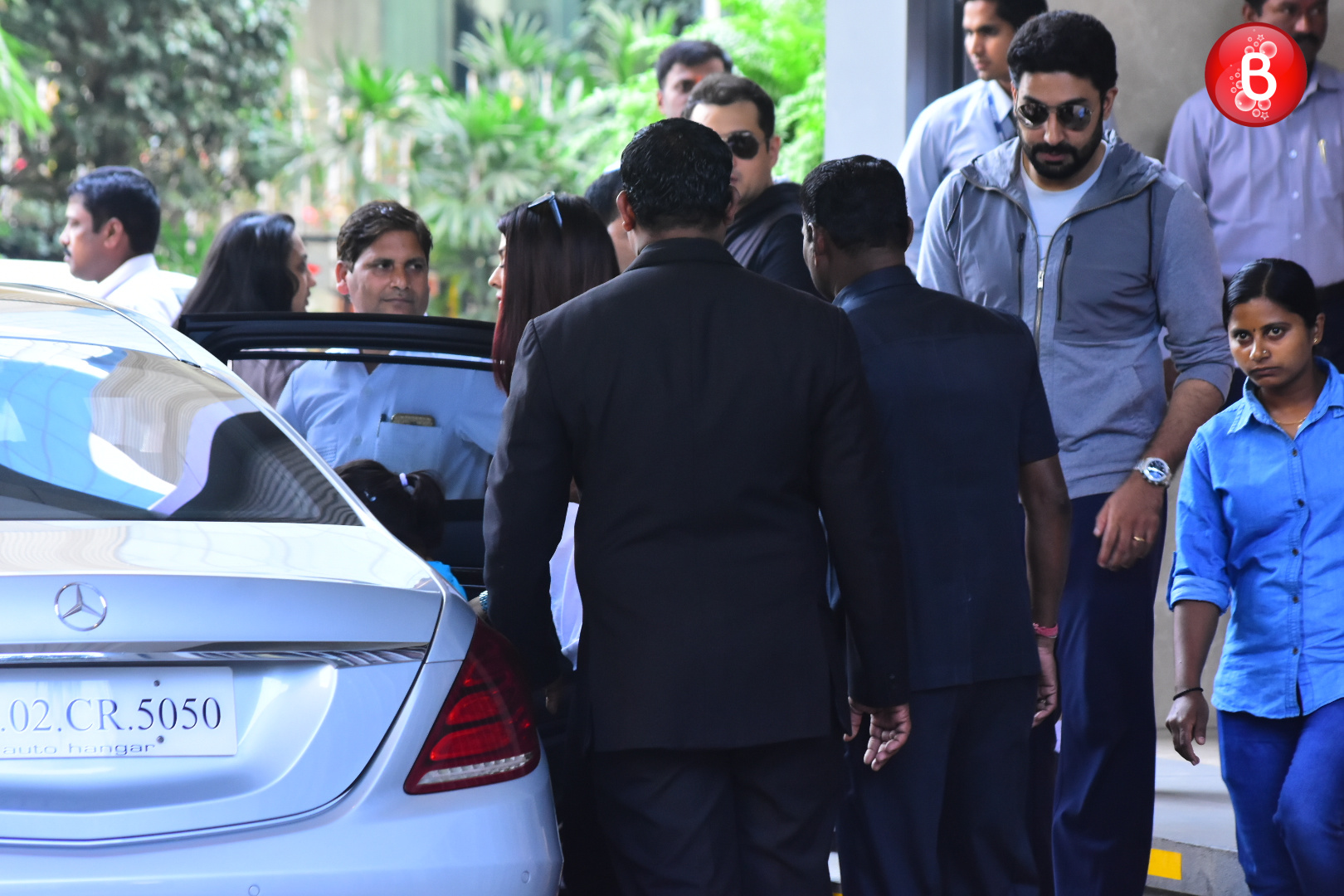 Abhishek Bachchan and Aishwarya Rai Bachchan spotted