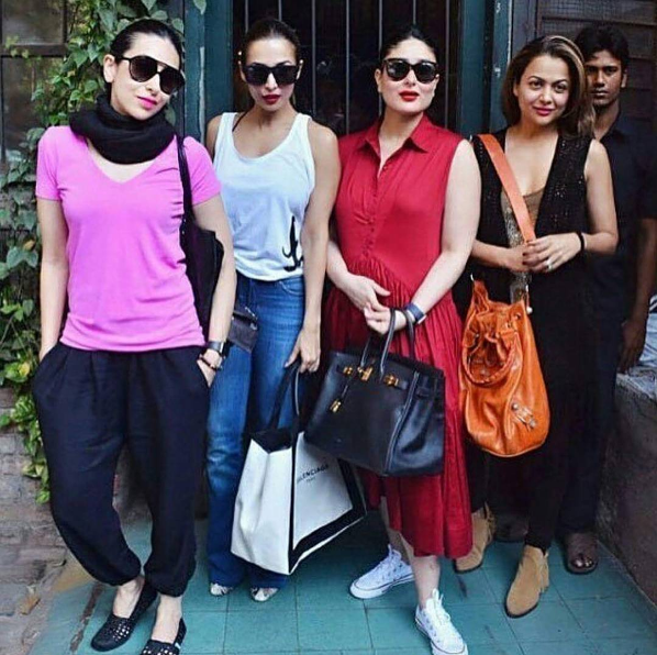 Kareena Kapoor, Malaika Arora, Karisma Kapoor and Amrita Arora