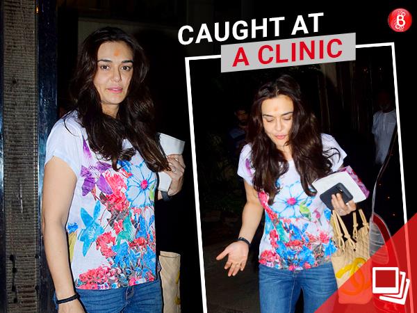 Preity Zinta spotted at a clinic