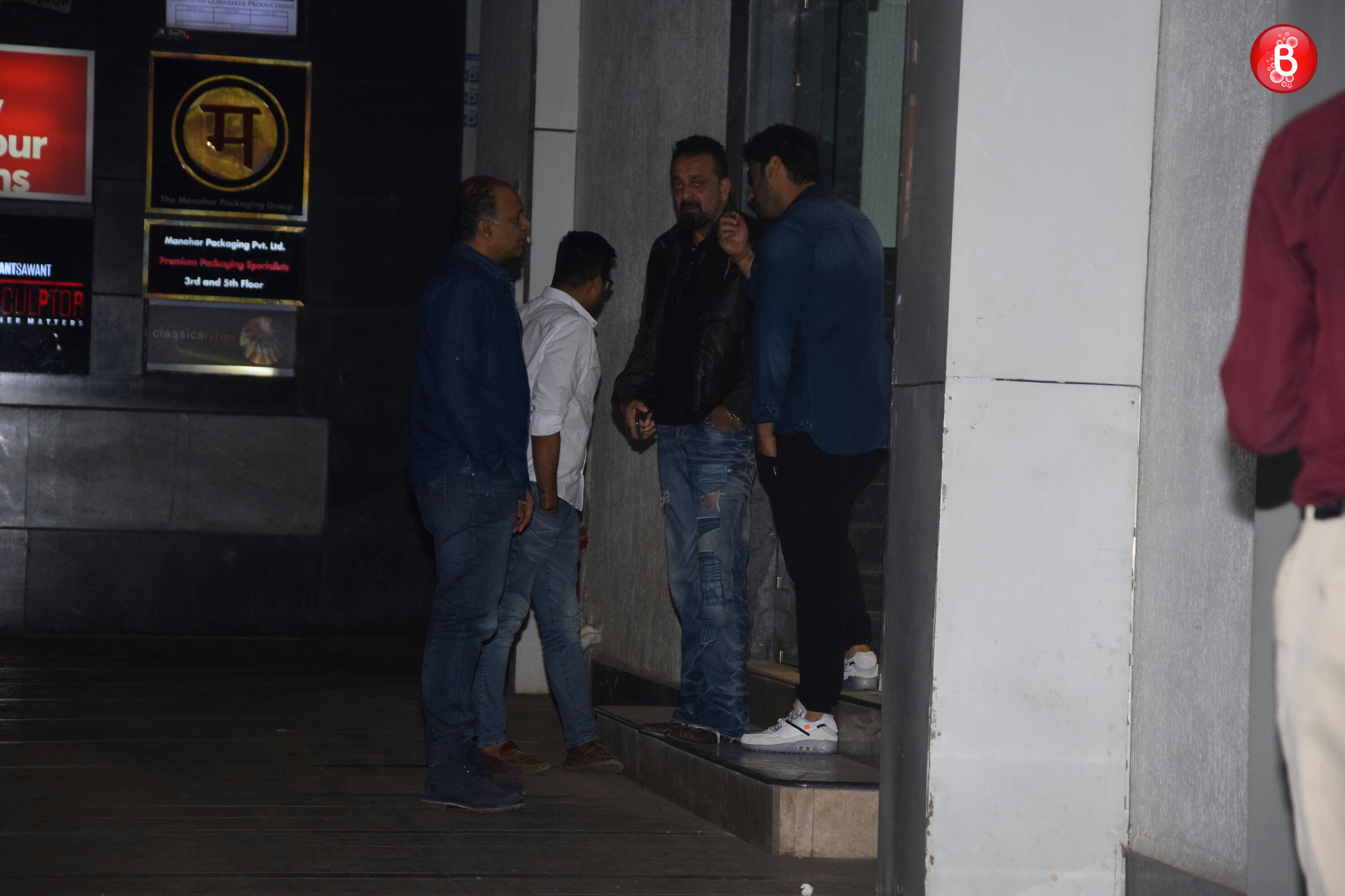 Sanjay Dutt and Arjun Kapoor clicked at Ashutosh Gowariker’s office