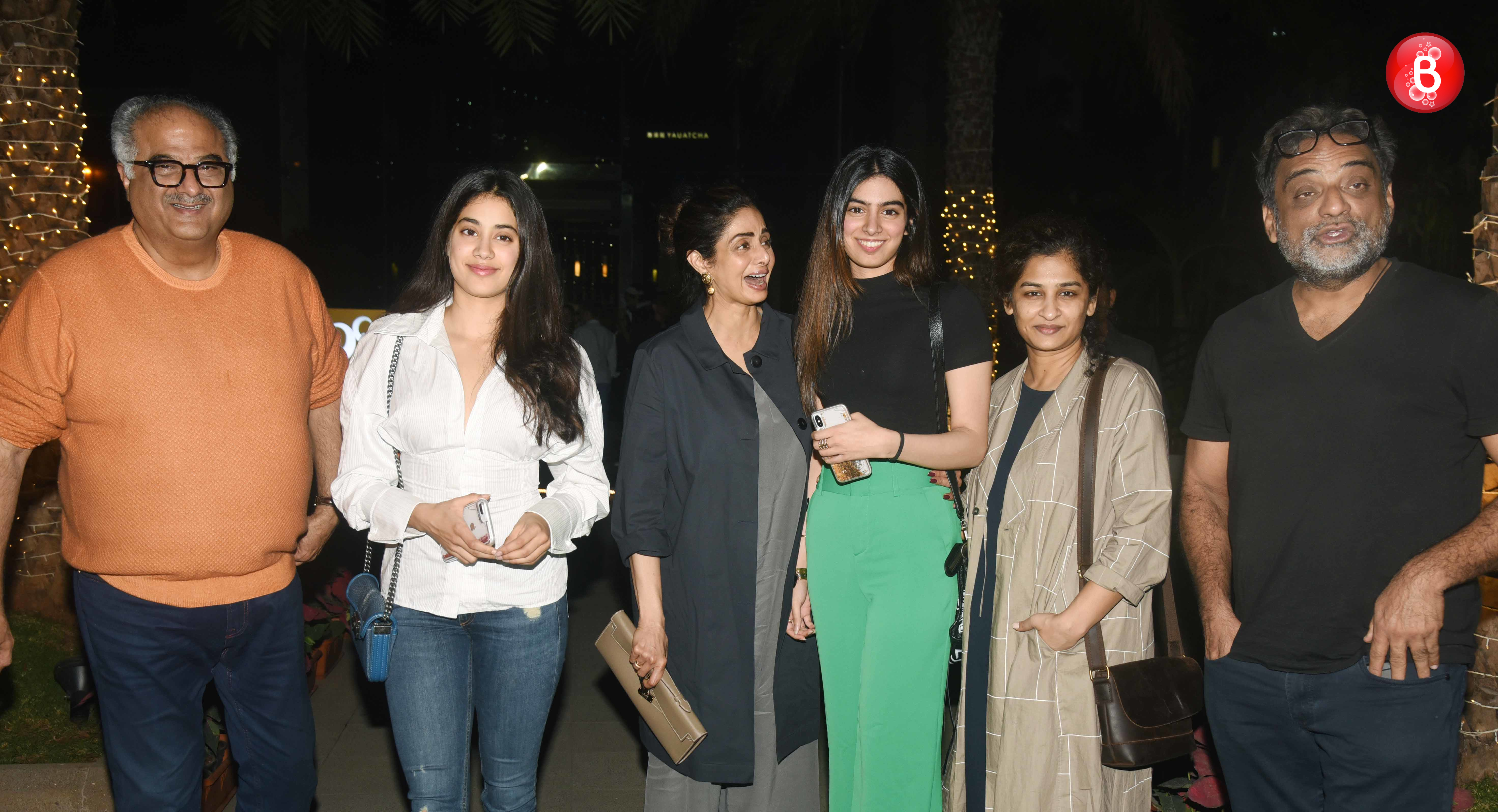 Sridevi and family with R Balki and his wife