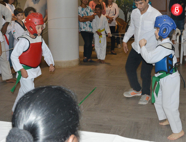 Shahraan Dutt taking taekwondo classes