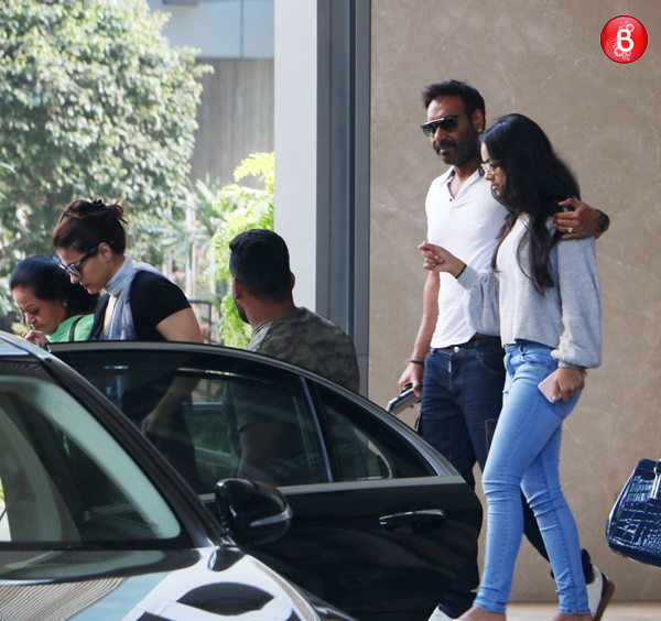 Ajay Devgn, Kajol with family spotted pictures