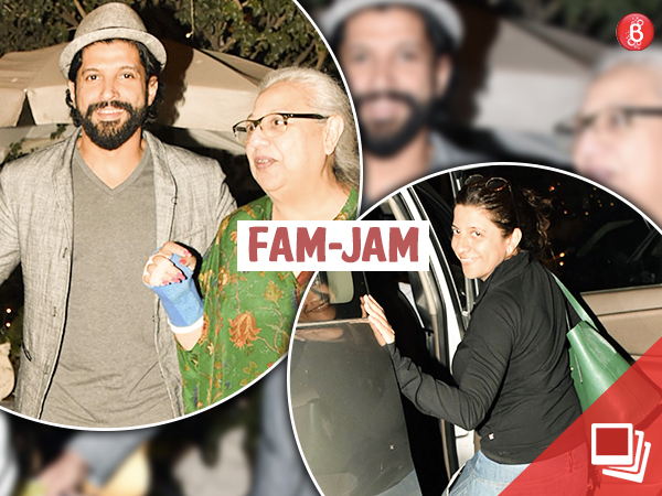 Farhan Akhtar's family spotted pictures
