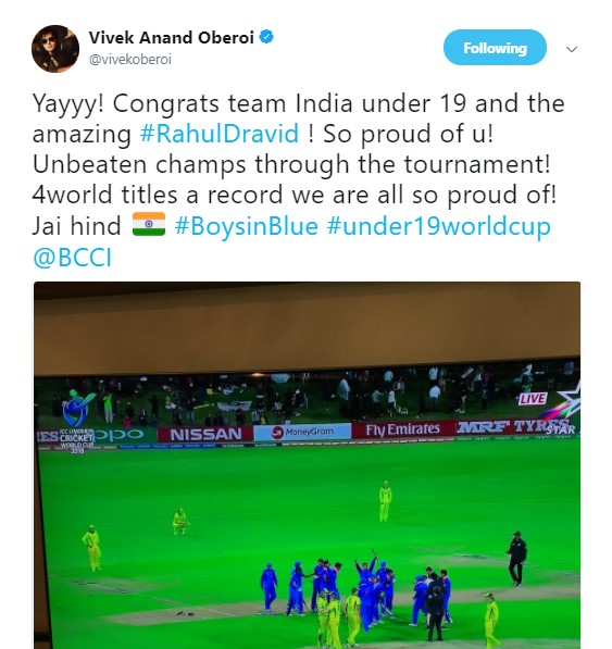 Bollywood on ICC Under-19 World Cup