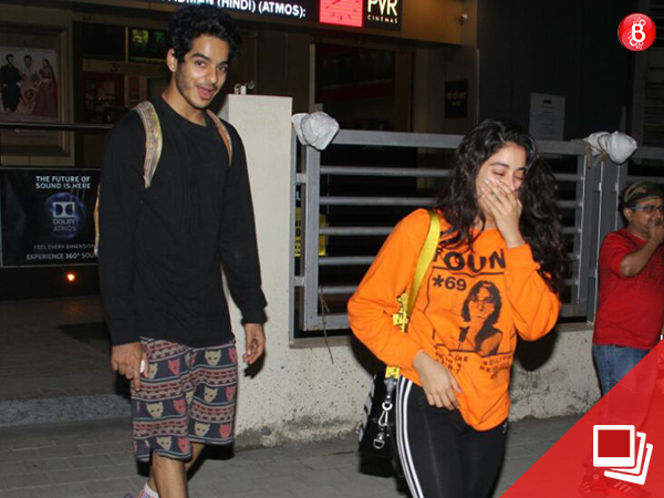 Janhvi Kapoor and Ishaan Khatter on a movie date