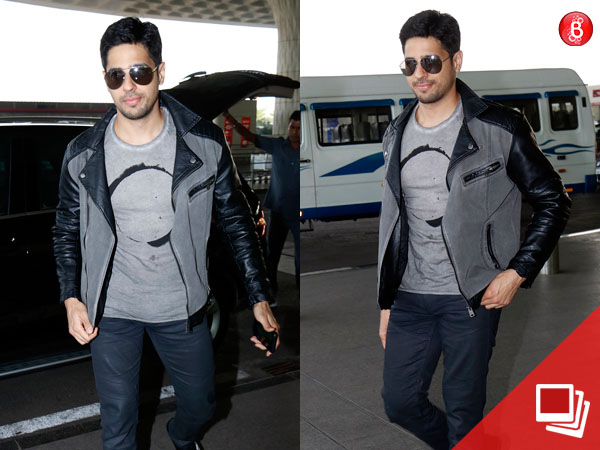 Sidharth Malhotra airport pictures