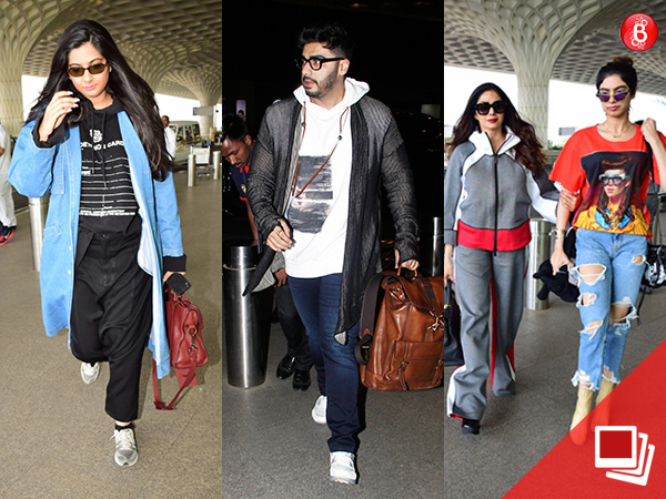 The Kapoor clan at the airport