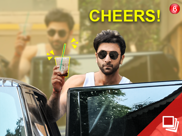 Ranbir Kapoor’s spotted pictures with a drink