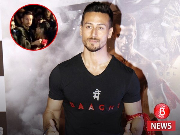 Tiger Shroff's fan cries and hugs him video