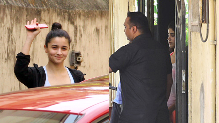 Alia Bhatt and Janhvi Kapoor are spotted post their workout session
