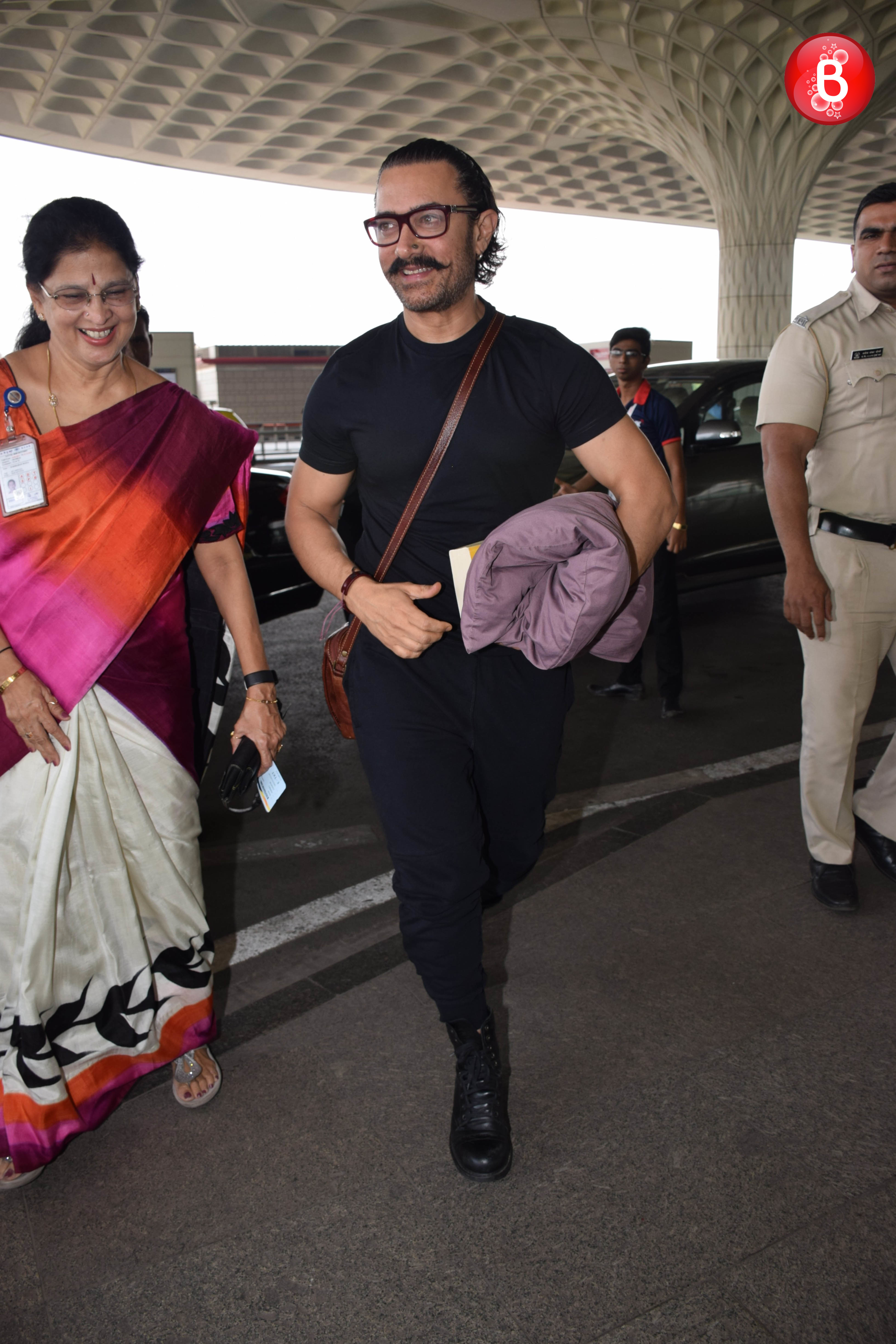 Aamir Khan’s pictures at the airport