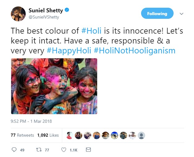 Holi wishes from Bollywood