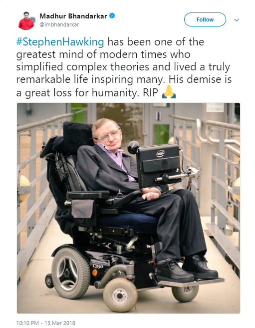 Stephen hawking death