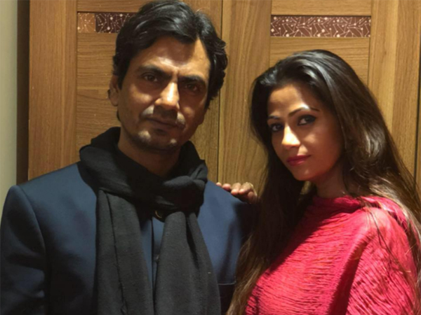 Nawazuddin with wife