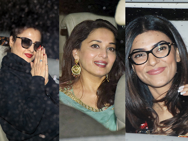 PICS: Rekha, Madhuri, Sushmita and more catches up for a special screening of 'Hichki'