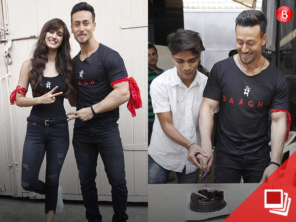 Tiger Shroff cuts his birthday cake in advance pictures
